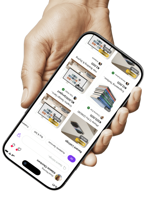 SefMar app showing recent listings